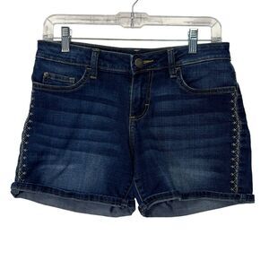 Wrangler Women's Embroidered Seam Shorts cowgirl  Size 4 Medium Denim